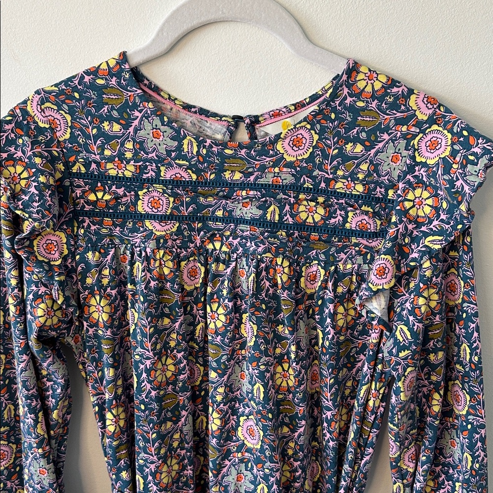 Boden Floral Ruffle Dress - Picture 2 of 8